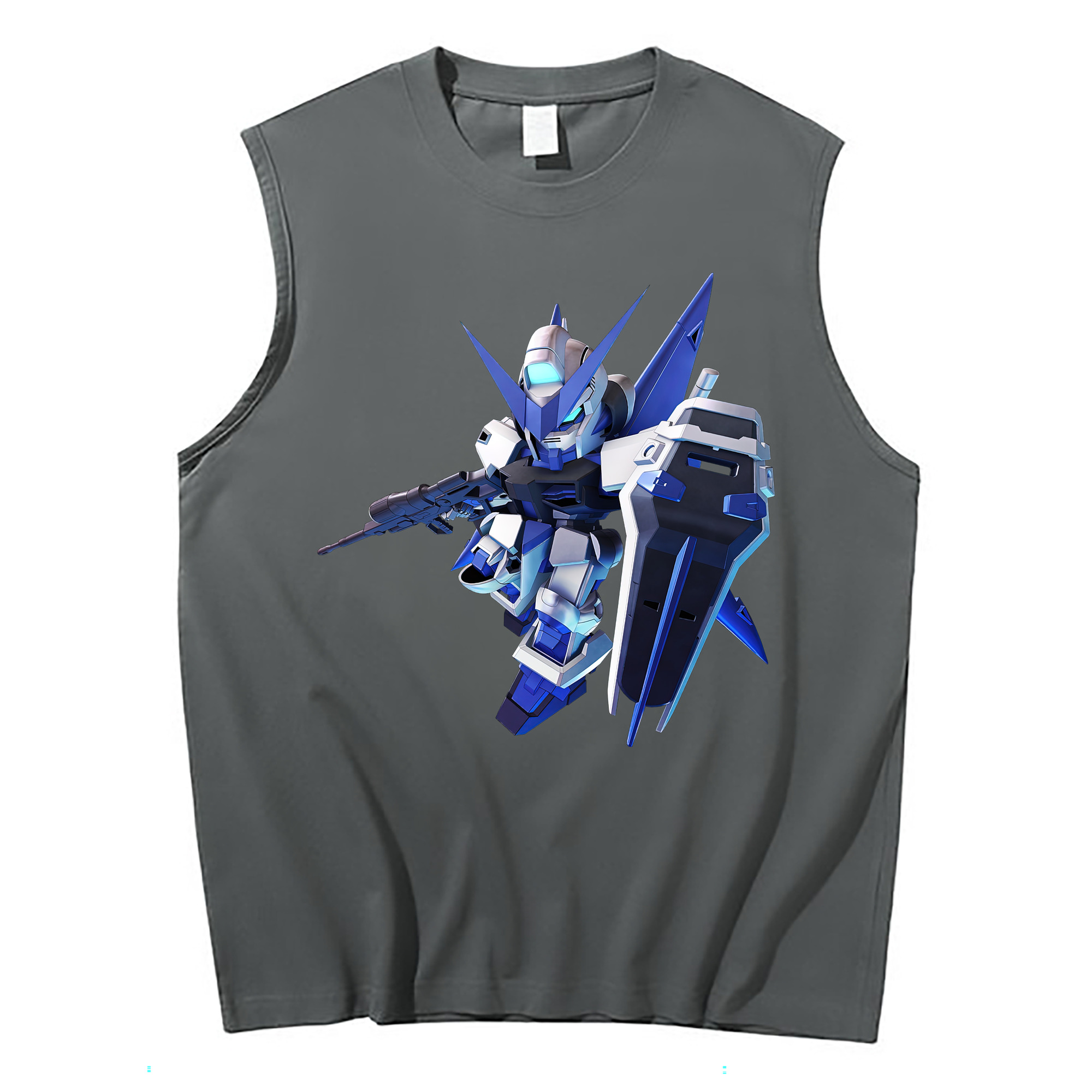 （画像用） 機動戦士ガンダム Mobile Suit Gundam コットン100％タンクトップ（フロントプリント）